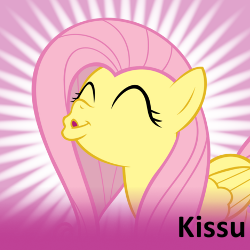 Size: 250x250 | Tagged: safe, fluttershy, g4, faic, female, kissing, kissu, meta, recolor, solo, spoilered image joke
