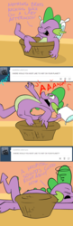 Size: 500x1549 | Tagged: safe, artist:php120, spike, g4, ask, text, the right-hand dragon, tumblr