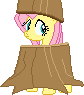 Size: 84x95 | Tagged: safe, artist:seahawk270, fluttershy, pegasus, pony, g4, female, fluttertree, gif, mare, non-animated gif, pixel art, simple background, solo, sprite, transparent background