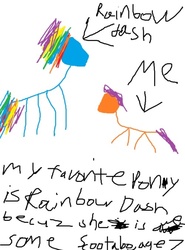 Size: 500x676 | Tagged: source needed, safe, rainbow dash, scootaloo, g4, doodle, drawing, ms paint