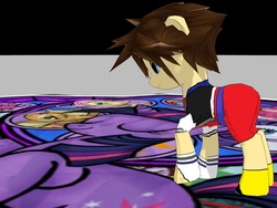 Size: 1024x768 | Tagged: safe, artist:php74, 3d, disney, dive to the heart, kingdom hearts, mmd, ponified, sora, twilight sorakle