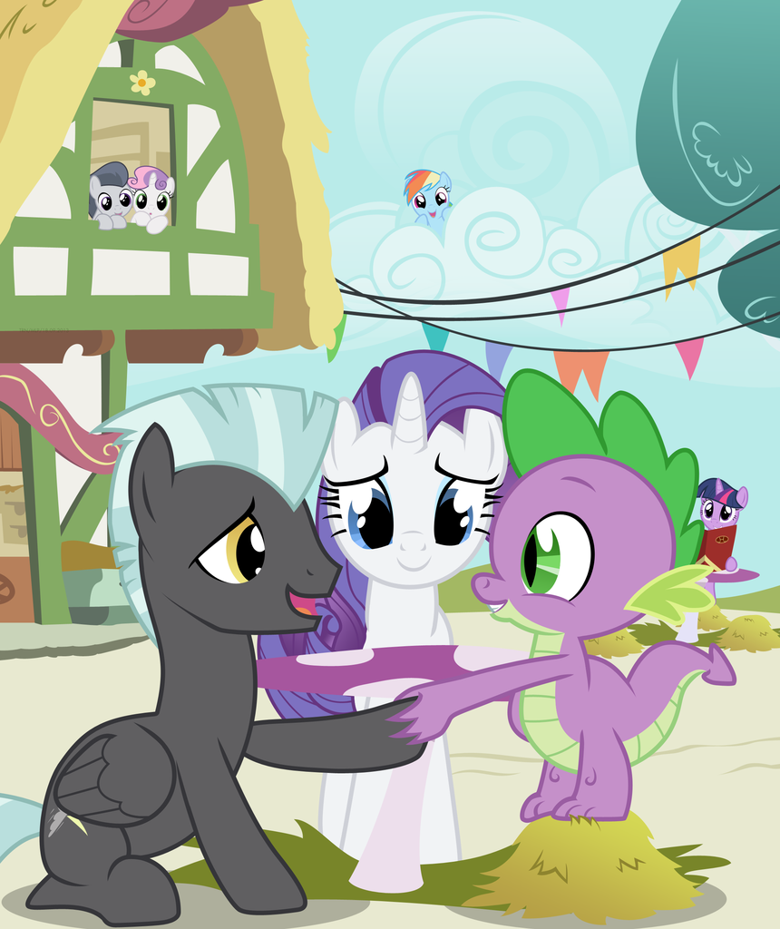 ...backwards cutie mark, female, male, rarilane, rumbelle, shipping, sparit...