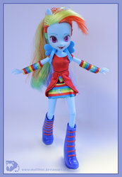 Size: 600x865 | Tagged: safe, artist:jessicakingstone, rainbow dash, equestria girls, g4, customized toy, doll