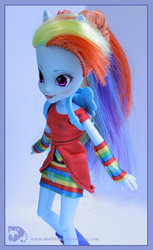 Size: 600x978 | Tagged: safe, artist:jessicakingstone, rainbow dash, equestria girls, g4, customized toy, doll