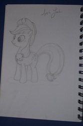 Size: 2848x4288 | Tagged: safe, artist:blindfaith-boo, applejack, g4, sketch, traditional art