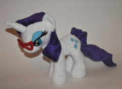 Size: 712x517 | Tagged: safe, artist:blindfaith-boo, rarity, g4, irl, photo, plushie