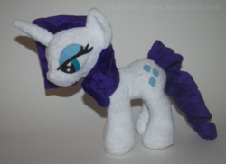 Size: 712x517 | Tagged: safe, artist:blindfaith-boo, rarity, g4, irl, photo, plushie