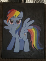 Size: 2652x3528 | Tagged: safe, artist:blindfaith-boo, rainbow dash, g4, painting