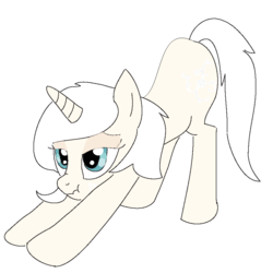 Size: 900x900 | Tagged: safe, artist:ivorylace, oc, oc only, oc:ivory lace, pony, unicorn, ask, exploitable meme, female, iwtcird, meme, scrunchy face, solo, tumblr