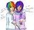 Size: 948x842 | Tagged: safe, artist:torikuro, rainbow dash, twilight sparkle, human, g4, dialogue, dusk shine, gay, humanized, male, rainbow blitz, rule 63, ship:duskblitz, ship:twidash, shipping