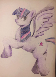 Size: 600x820 | Tagged: safe, artist:jtarars, twilight sparkle, alicorn, pony, g4, female, mare, portrait, solo, traditional art, twilight sparkle (alicorn)