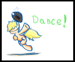 Size: 1197x983 | Tagged: safe, applejack, g4, dancing, female, sketch, solo