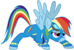 Size: 7500x5031 | Tagged: safe, artist:maximillianveers, rainbow dash, g4, absurd resolution, female, goggles, simple background, solo, transparent background, vector, wonderbolts uniform