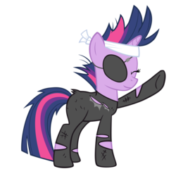 Size: 1653x1650 | Tagged: safe, artist:drlonepony, twilight sparkle, g4, female, future twilight, hoofbump, simple background, solo, transparent background, vector