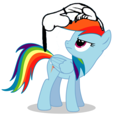 Size: 329x308 | Tagged: safe, rainbow dash, beagle, dog, pegasus, pony, vulture, g4, crossover, duo, peanuts, simple background, sitting on head, snoopy, transparent background