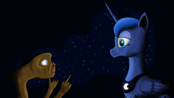 Size: 1920x1080 | Tagged: safe, artist:klystron2010, princess luna, g4, crossover, e.t.