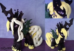 Size: 5120x3544 | Tagged: safe, artist:valio99999, oc, oc only, changeling, changeling oc, irl, photo, plushie, yellow changeling