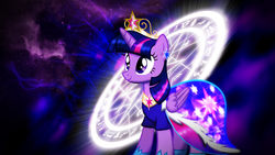 Size: 1920x1080 | Tagged: safe, artist:kibbiethegreat, artist:m24designs, artist:theshadowstone, twilight sparkle, alicorn, pony, g4, clothes, dress, female, mare, solo, twilight sparkle (alicorn), wallpaper