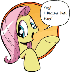 Size: 421x431 | Tagged: safe, idw, fluttershy, friendship is magic #3, g4, my little pony: friendship is magic (idw), bad advice fluttershy, best pony, comic, exploitable meme, female, meme, solo