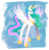 Size: 901x916 | Tagged: safe, artist:rariedash, part of a set, princess celestia, alicorn, pony, g4, cutie mark, cutie mark background, eyes closed, female, hooves, horn, lineless, mare, solo, spread wings, wings