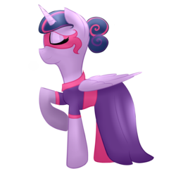 Size: 2000x2000 | Tagged: safe, artist:catopia26, twilight sparkle, alicorn, pony, g4, alternate hairstyle, clothes, dress, female, mare, mask, simple background, solo, transparent background, twilight sparkle (alicorn)