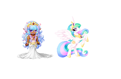 Size: 393x257 | Tagged: safe, princess celestia, g4, avatar, gaia online, simple background, white background