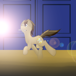 Size: 894x894 | Tagged: safe, artist:catopia26, doctor whooves, time turner, g4, crossover, male, solo, sonic screwdriver