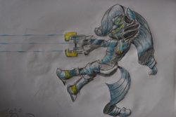 Size: 4608x3072 | Tagged: safe, artist:catlion3, rarity, g4, dead space, female, parody, solo