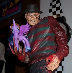 Size: 1000x1023 | Tagged: safe, princess luna, g4, brushable, freddy krueger, irl, photo, toy