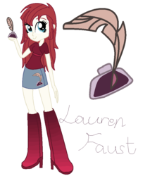 Size: 744x872 | Tagged: safe, artist:kesosofi, equestria girls, g4, drama, eqg promo pose set, equestria girls-ified, female, humanized ponified human, lauren faust, solo