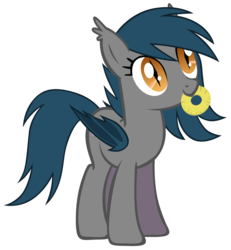 Size: 2568x2784 | Tagged: safe, artist:zee66, oc, oc only, oc:speck, bat pony, pony, g4, pineapple, simple background, solo, transparent background, vector