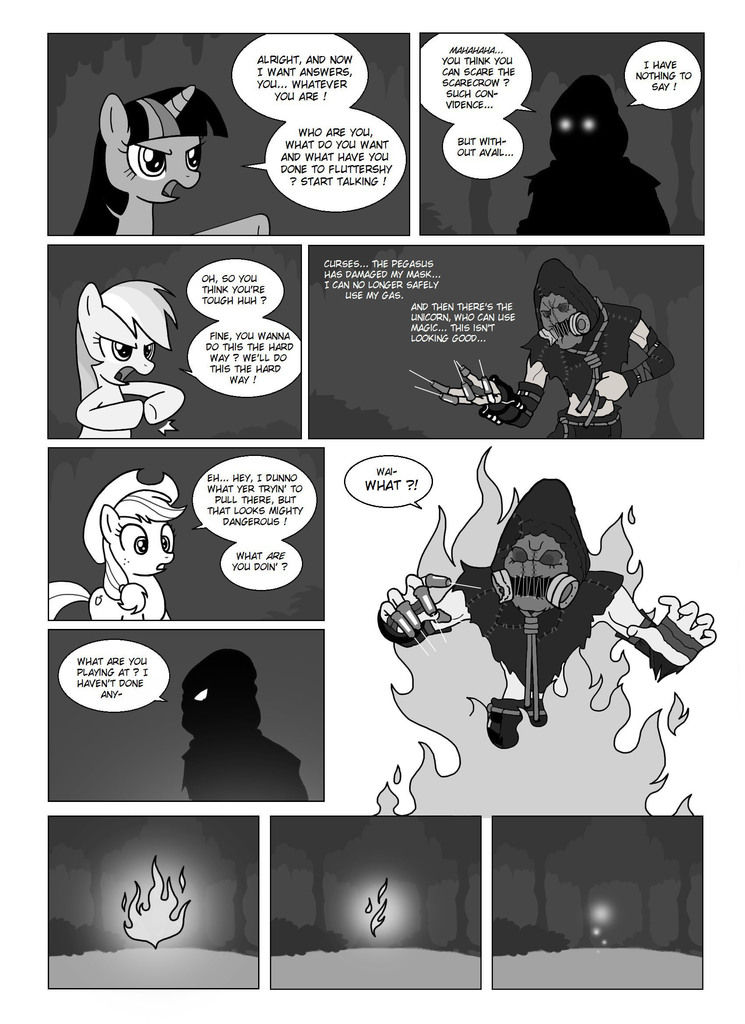 Applejack Batmare #431063 - safe, artist:crydius, applejack, rainbow dash, twilight ...