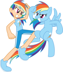 Size: 1558x1759 | Tagged: safe, artist:trinityinyang, rainbow dash, human, g4, human ponidox, humanized, light skin, simple background, transparent background, vector