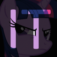 Size: 200x200 | Tagged: safe, twilight sparkle, g4, animated, female, it is on, solo