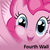 Size: 250x250 | Tagged: safe, pinkie pie, g4, female, fourth wall, fourth wall pose, meta, solo, spoilered image joke