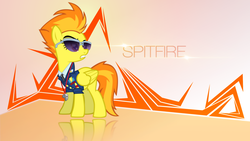 Size: 1920x1080 | Tagged: safe, artist:divideddemensions, spitfire, pegasus, pony, g4, wonderbolts academy, clothes, female, glasses, necktie, show accurate, solo, spitfire's tie, sunglasses, uniform, vector, wallpaper, whistle, wings, wonderbolts dress uniform