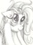 Size: 1081x1455 | Tagged: safe, artist:crazyrabidpony, fluttershy, g4, fanfic, female, floppy ears, monochrome, solo, traditional art