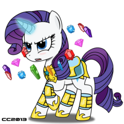 Size: 1024x1024 | Tagged: safe, artist:christiancerda, rarity, pony, unicorn, g4, armor, armorarity, female, gem, royal guard, royal guard armor, royal guard rarity, simple background, solo, transparent background