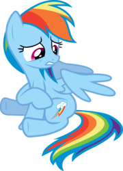 Size: 16620x23118 | Tagged: dead source, safe, artist:xgamergirl3, rainbow dash, pegasus, pony, g4, absurd resolution, backwards cutie mark, female, mare, simple background, sitting, solo, transparent background, vector