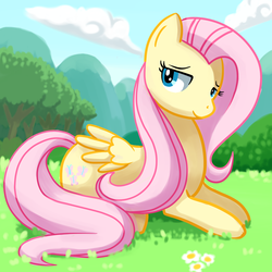 Size: 1500x1500 | Tagged: safe, artist:cartoonboyplz, fluttershy, g4, female, solo