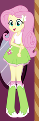 Size: 450x1390 | Tagged: safe, artist:liggliluff, fluttershy, equestria girls, g4, blouse, boots, clothes, dressup game, female, shoes, show accurate, skirt, solo, vector