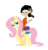 Size: 1007x1047 | Tagged: safe, artist:zilkenian, fluttershy, human, g4, crossover, double d, ed edd n eddy, edd, riding