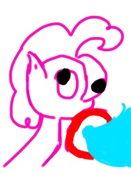 Size: 768x1024 | Tagged: safe, pinkie pie, g4, derp, female, lazor, meme, shoop da whoop, solo, stylistic suck