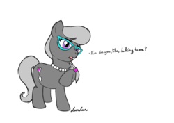 Size: 874x620 | Tagged: safe, artist:lunlun, silver spoon, g4, colorist:bucky, female, filly, glasses, simple background, solo, transparent background