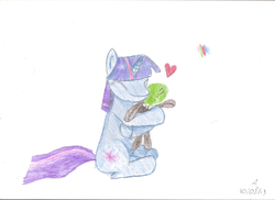 Size: 2338x1700 | Tagged: safe, twilight sparkle, oc, oc:anon, g4, traditional art