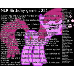 Size: 2000x2000 | Tagged: safe, apple bloom, applejack, babs seed, berry punch, berryshine, cheerilee, davenport, derpy hooves, diamond tiara, dinky hooves, dj pon-3, fluttershy, iron will, junebug, octavia melody, pinkie pie, princess cadance, queen chrysalis, rainbow dash, rarity, rumble, scootaloo, silver spoon, soarin', spitfire, sunset shimmer, sweetie belle, tom, twilight sparkle, vinyl scratch, pegasus, pony, g4, birthday game, exploitable meme, female, mare, pinkamena diane pie, sweetie bot, twilight sparkle (alicorn)