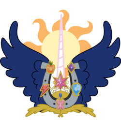 Size: 5000x5000 | Tagged: artist needed, safe, g4, absurd resolution, crest, elements of harmony, symbolism, the grand seal of equestria