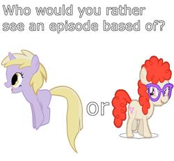 Size: 1968x1821 | Tagged: safe, dinky hooves, twist, g4, glasses, meta