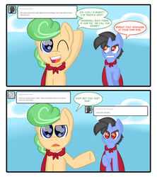 Size: 1408x1584 | Tagged: safe, oc, oc only, oc:krabby, oc:truffle mint, ask, cmcnext, comic, tumblr, tumblr comic