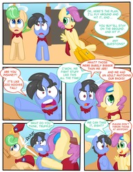 Size: 1275x1650 | Tagged: safe, artist:zanezandell, oc, oc only, oc:krabby, oc:sugarbolt, oc:truffle mint, pony, ask, cmcnext, comic, tumblr, tumblr comic